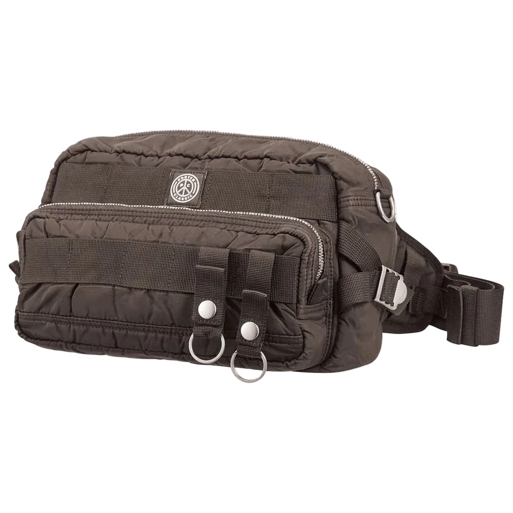PORTER CLASSIC ポータークラシック SUPER NYLON WAIST BAG BLACK スーパーナイロン ウェストバッグ｜CASDAY