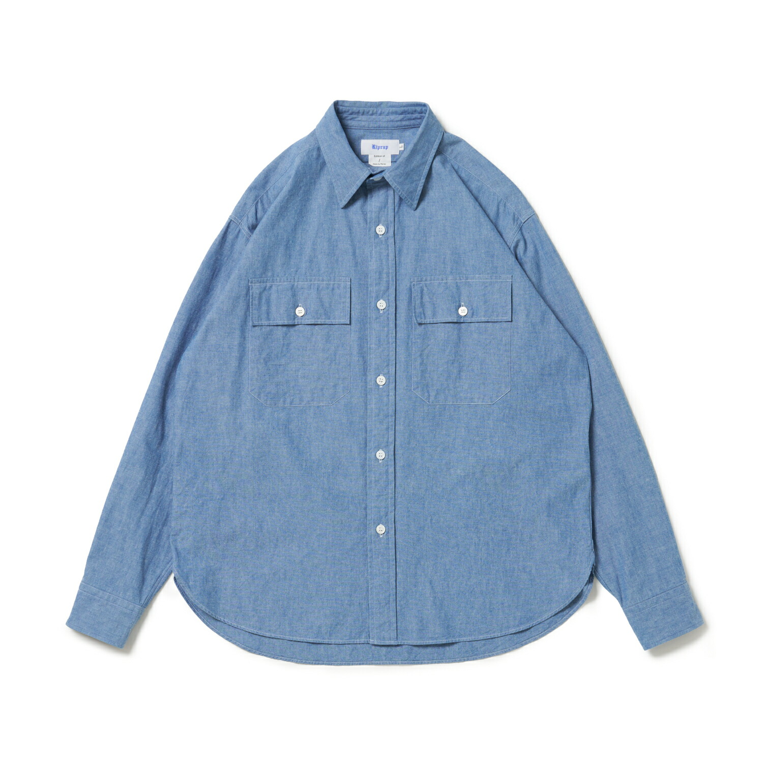Riprap リップラップ FLAP POCKET SHIRT (6oz SELVEDGE CHAMBRAY) フラップポケットシャツ シャンブレー 21,560円