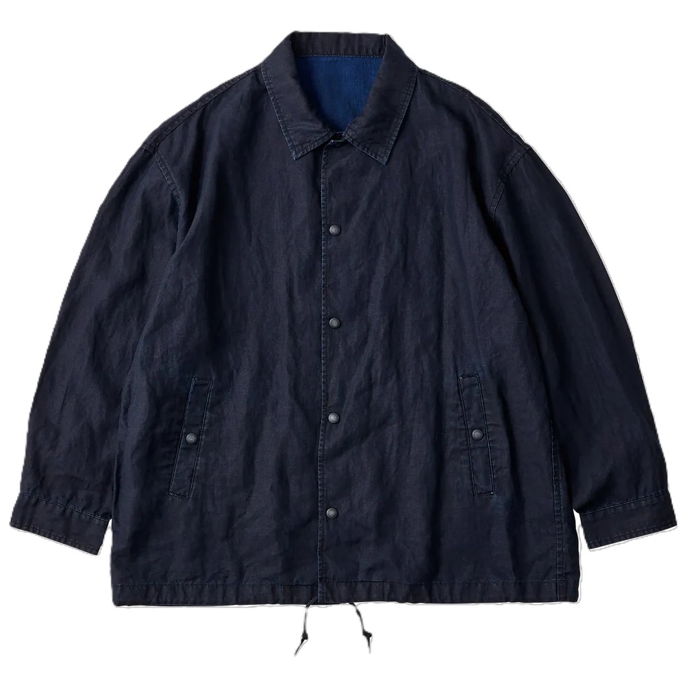 PORTER CLASSIC ポータークラシック FARMER’S LINEN COACH JACKET NAVY リネン コーチジャケット