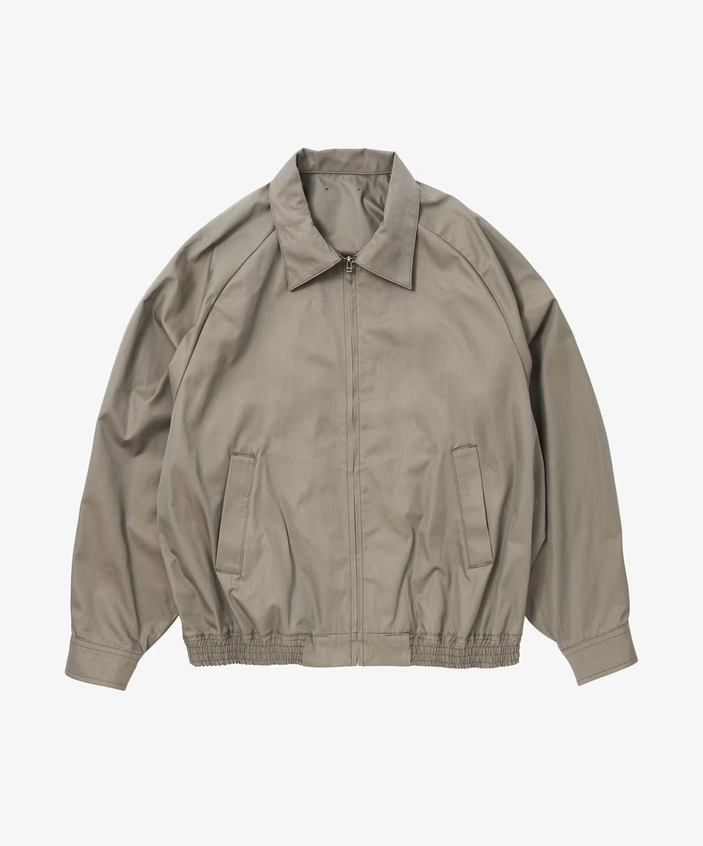 Sillage シアージ zip up blouson gabardine iridescent green ジップアップブルゾン ギャバジン イリデセント グリーン