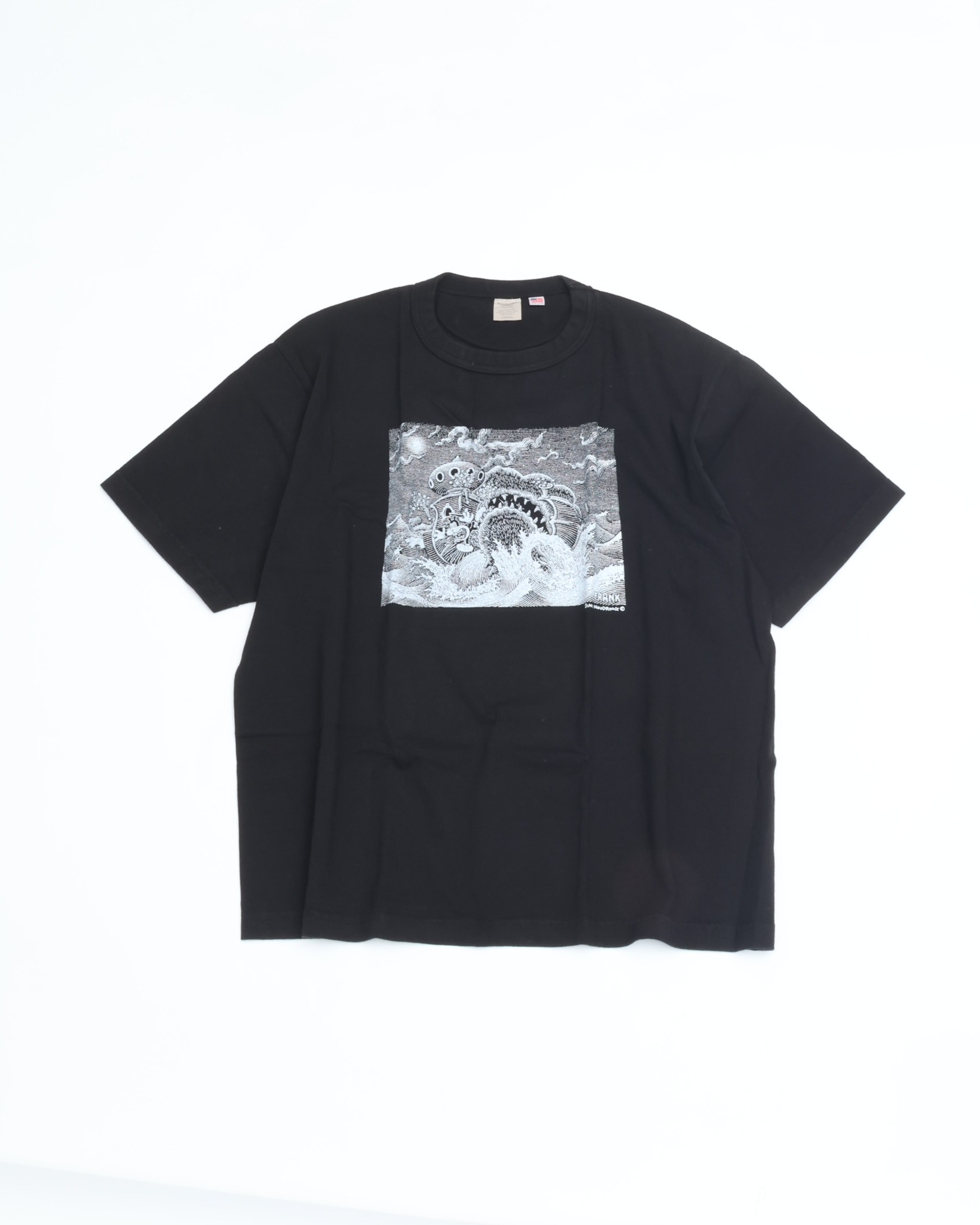 TOUGHER タファー BREA S/S TEE JIM WOODRING FRANK2(BLACK) ブレア 半袖プルオーバー ジムウードリング ヘビーウェイト