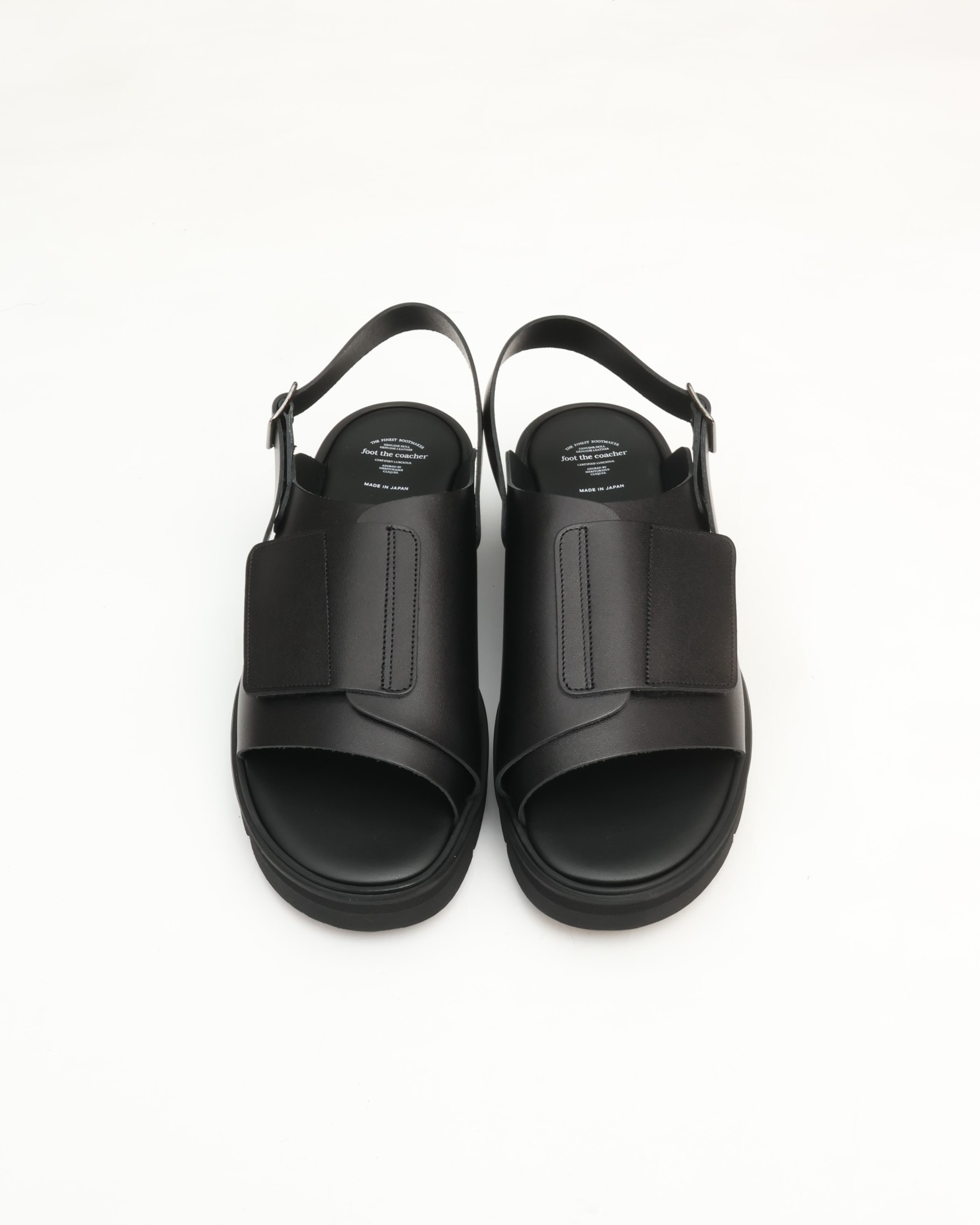 foot the coacher フットザコーチャー VELCRO SANDALS(GLOXI CUT SOLE) FTC2612002 ベルクロ サンダル 革 なめし革
