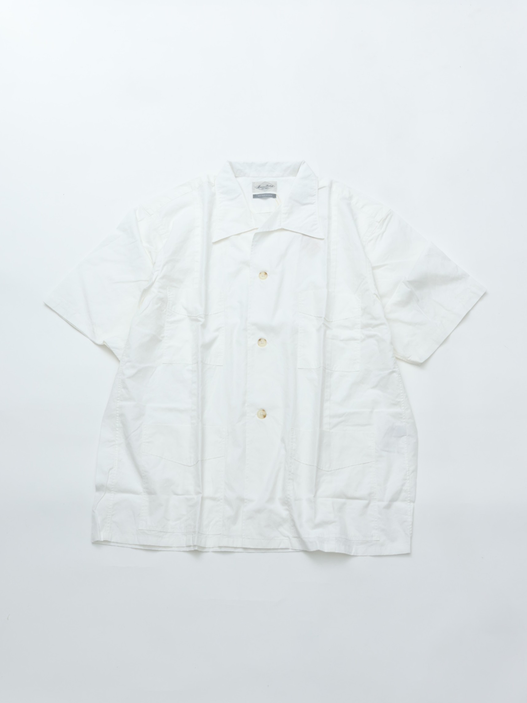 Marvine Pontiak Shirt Makers マービンポンティアックシャツメーカーズ Bubbly SH White MPSM-2204S オープンカラー キューバシャツ