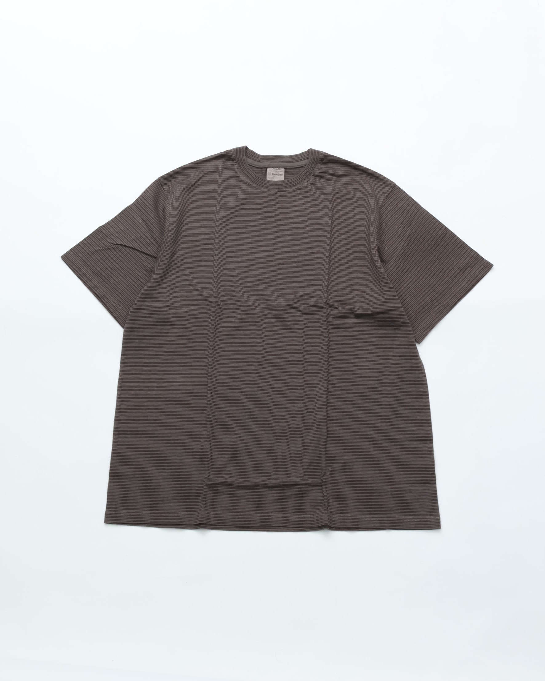 Yonetomi ヨネトミ GARMENT DYED BORDER T-SHIRT (Short Sleeve) D.GRAY*GRAY 95-262-034 Tシャツ 半袖 バックT｜CASDAY