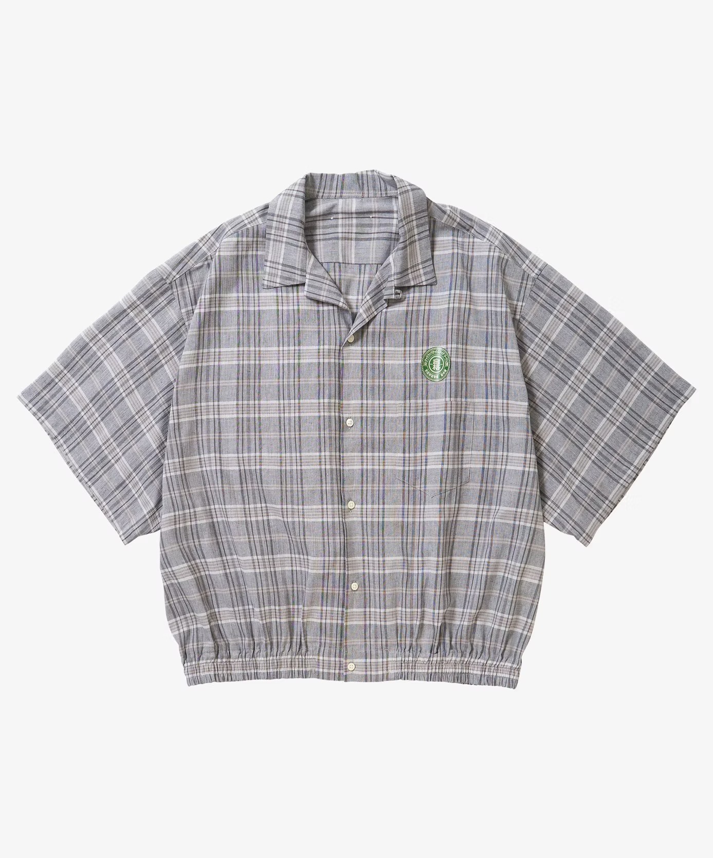 Sillage シアージ banshu ori ribbed shirts plaid short sleeve 播州織 オープンカラーシャツ|CASDAY