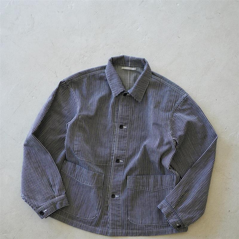 HATSKI / Hickory Herringbone Work Jacket -Stripe- HTK-23013-H ハツキ ワークジャケット ヒッコリー