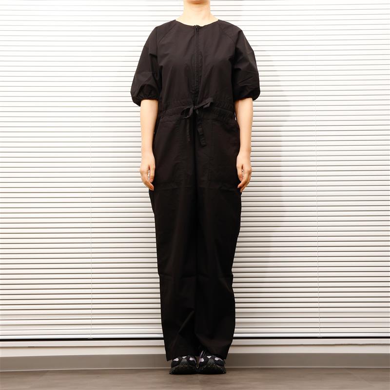 MEYAME ギャザーオールインワン　ME-1801 ブラック MEYAME｜サイドギャザーオールインワン