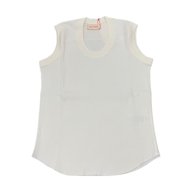 MEYAME / OBLONG NECK SLEEVELESS メヤメ ノースリーブ タンクトップ レディース COUPON配布中