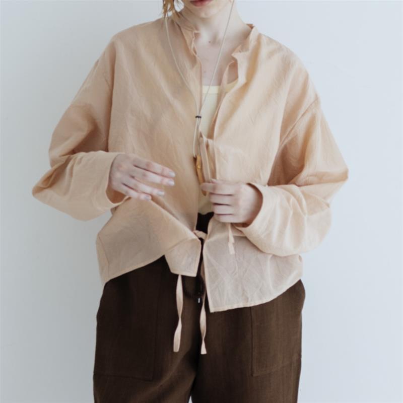 A VACATION - 【美品】  A VACATION / アヴァケーション | 2024SS | リネン バックギャザー シャツ ジャケット | F | アイボリー | レディース A VACATION 【美品】 / アヴァケーション | 2024SS リネン