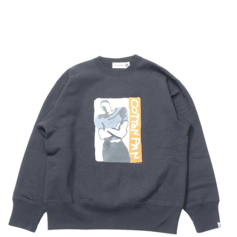 COTTON PAN / レントン コットンパン BLACK スウェット プルオーバー トレーナー COUPON配布中｜CASDAY