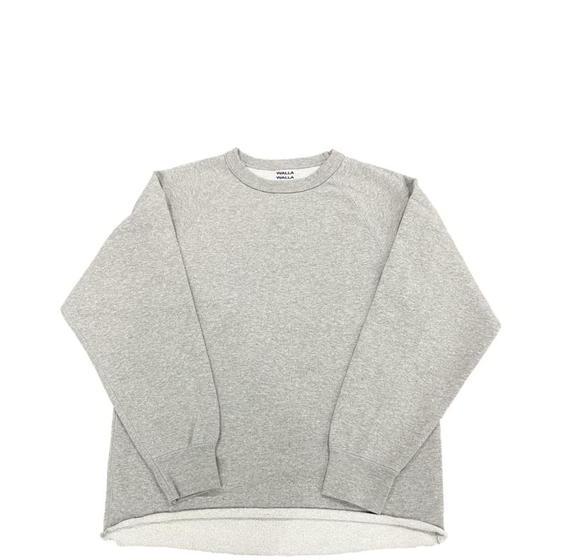 WALLA WALLA SPORT / 13薬局衡オンス CREW SWEAT SHIRT  H.GRAY ワラワラ運動競技 COUPON離れ離れ中