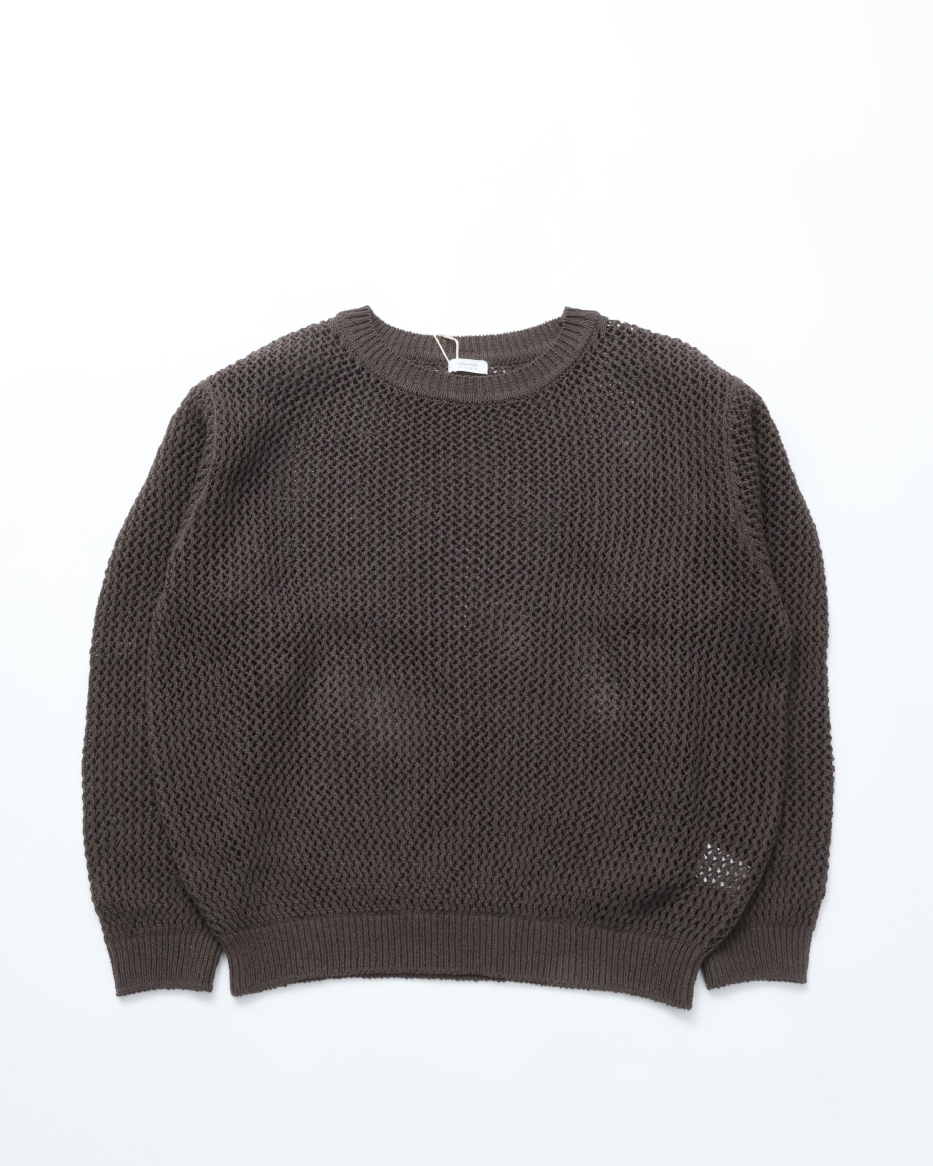 crepuscule / L-G Mesh P/O STEEL GRAY クレプスキュール 編み物 ティーシャツ