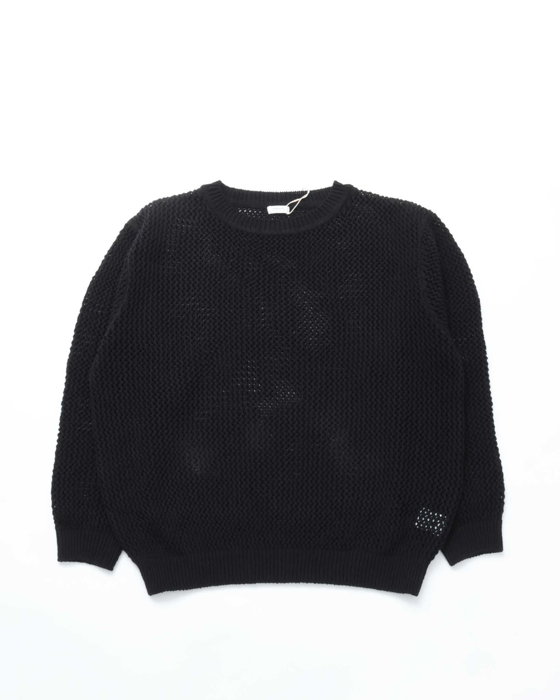 crepuscule / L-G Mesh P/O BLACK クレプスキュール 編み物 ティーシャツ