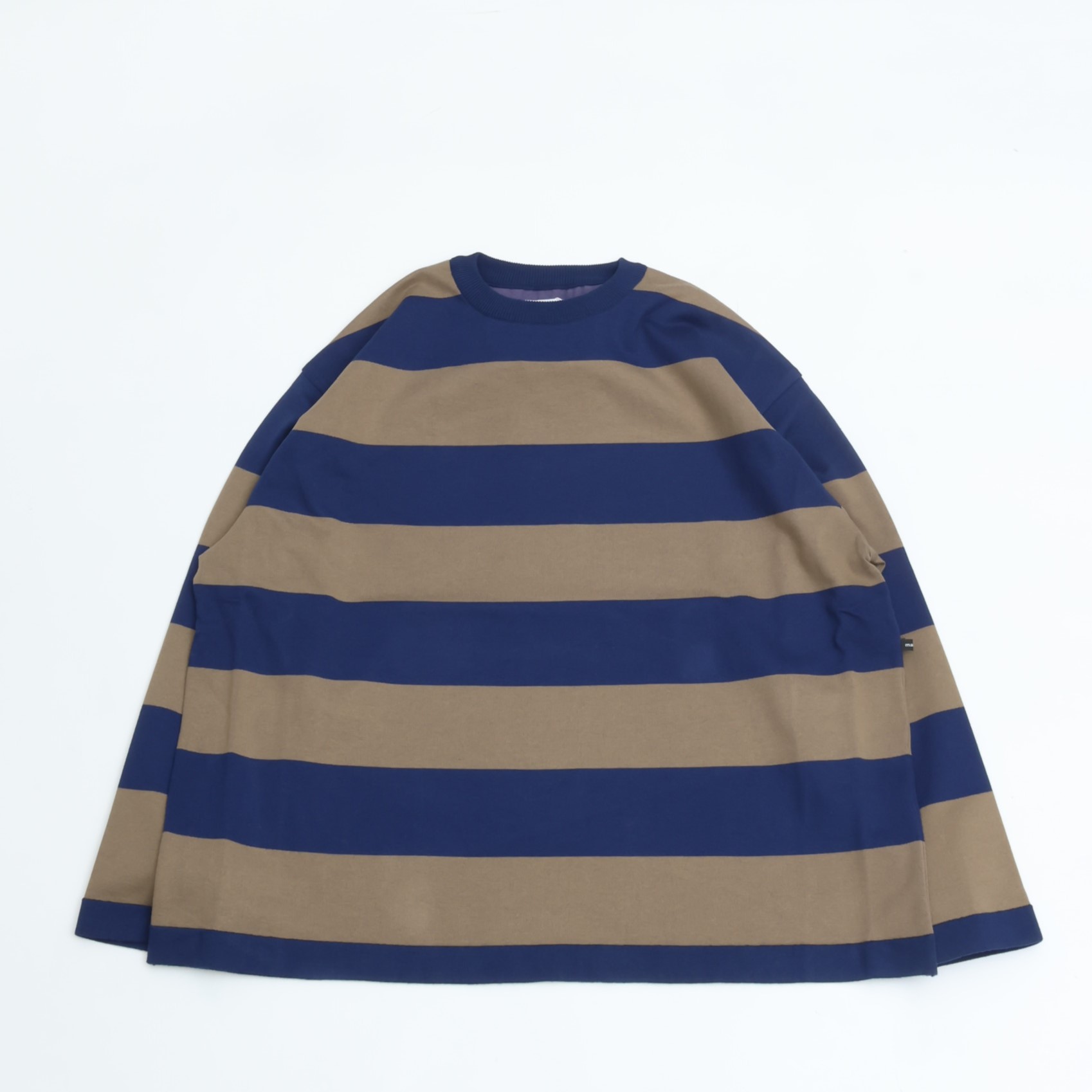 maillot / Wide Border Long-Tee (ワイドボーダーロングTee) MAK-21222 NAVY*KHAKI マイヨ COUPON配布中