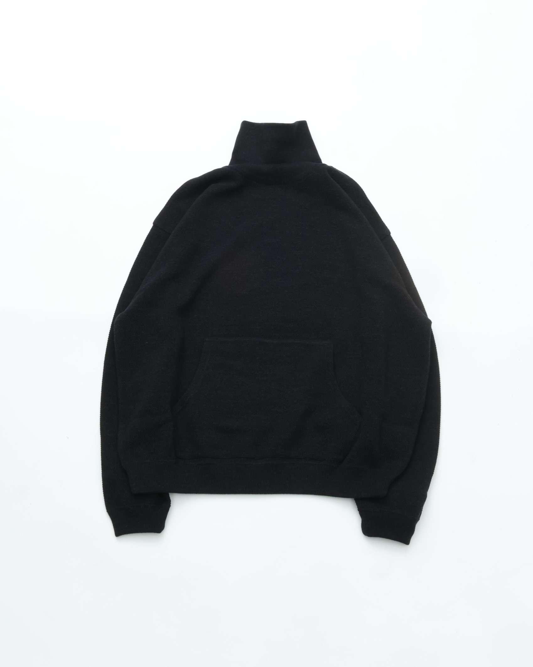 crepuscule クレプスキュール Co/Wo Moss Stitch Turtle Neck BLACK モス スティッチ タートルネック 編み物