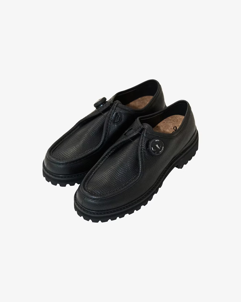 Sillage シアージ chaussure de marche alligator leather black レザー 革靴 シューズ VIBRAM Freelock｜CASDAY