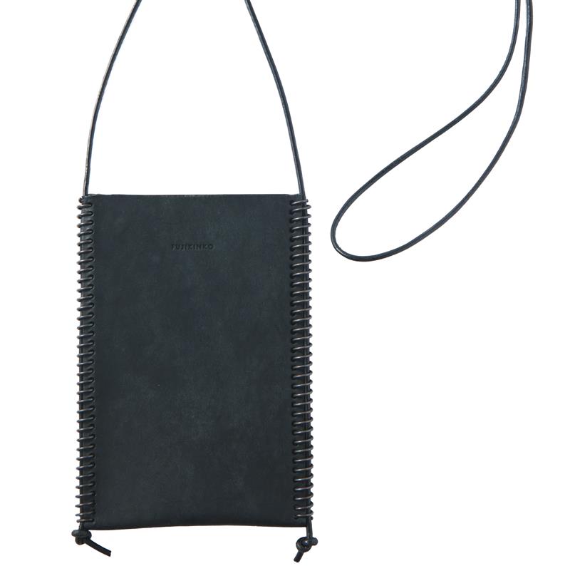 FUJIKINKO / LEATHER SACOCHE - TWIST 70 BLACKxBLACK フジキンコ COUPON別れ別れ中