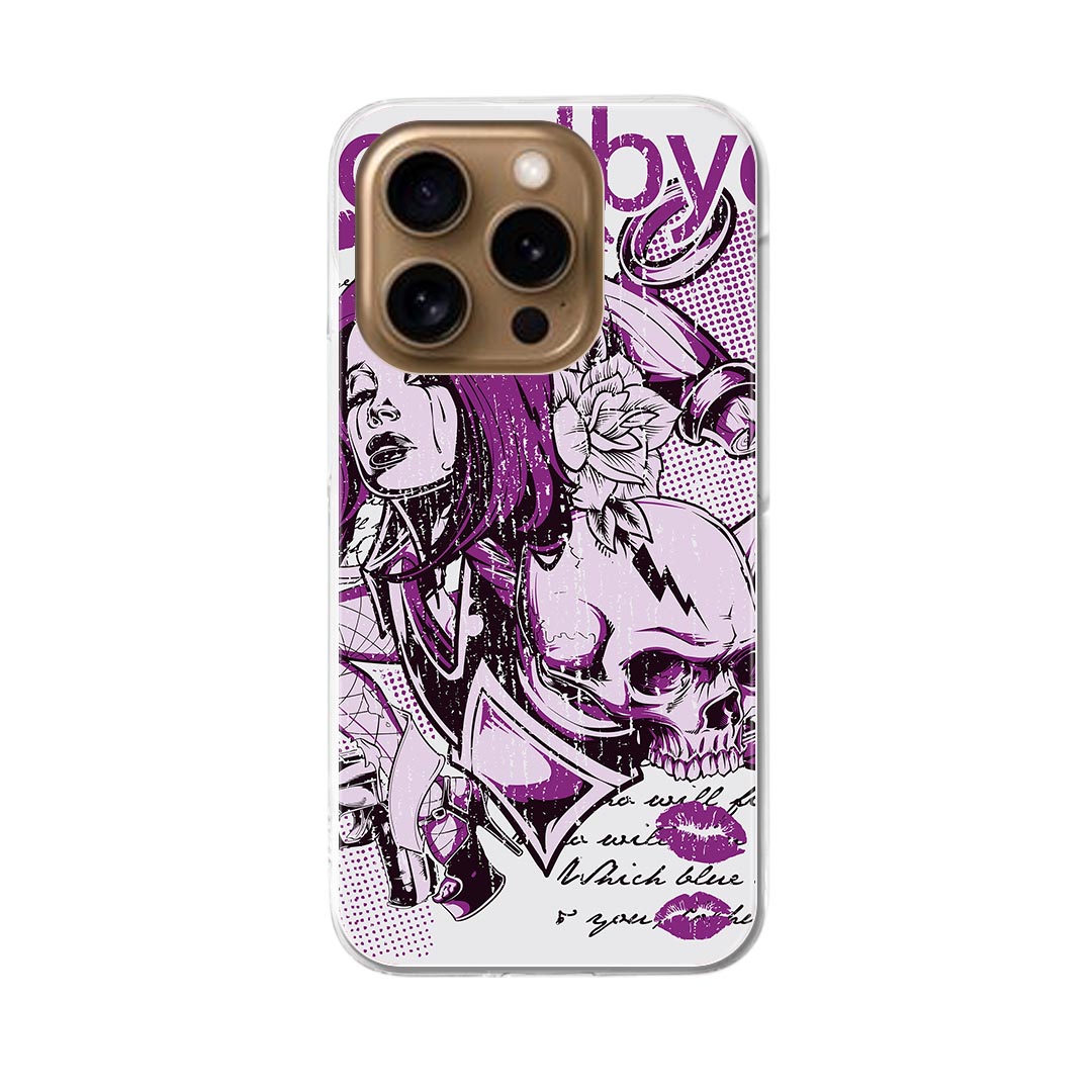 SKULL BERRY柄 iPhone16proカバー HYSTERIC GLAMOUR（ヒステリックグラマー） スマホケース SKULL BERRY