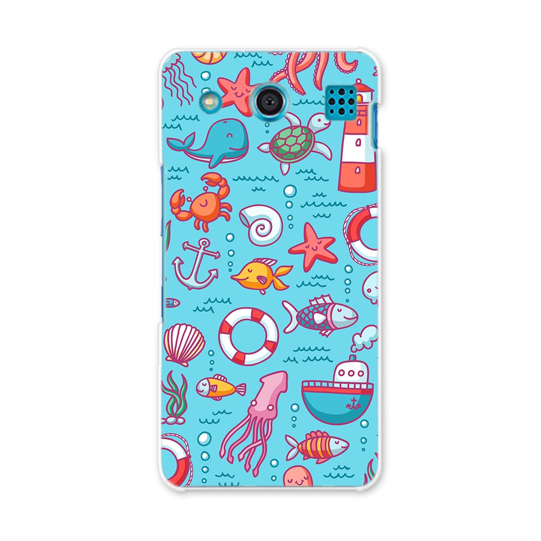 楽天市場 Kyv39 Miraie F ミライエ フォルテ Kyv39 Au エーユー スマホ ケース スマホカバー Pc ハードケース 海 動物 キャラクター ユニーク スマコレ