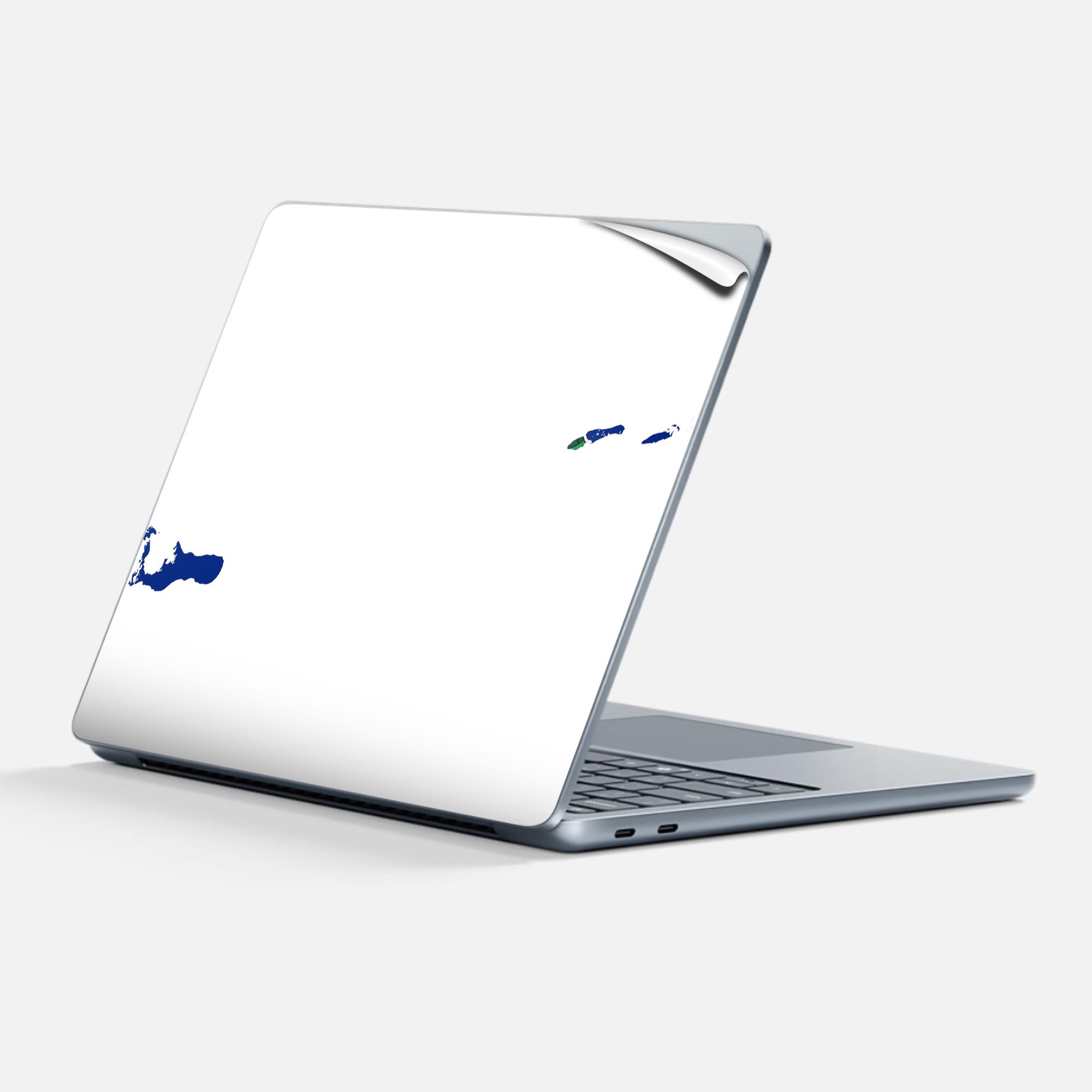 Surface Laptop 第7世代 13 インチ 用 スキンシール 全面スキンシール フル 背面 底 ステッカー 保護シール キャラクター かわいい 018793 cayman_islands ケイマン諸島画像
