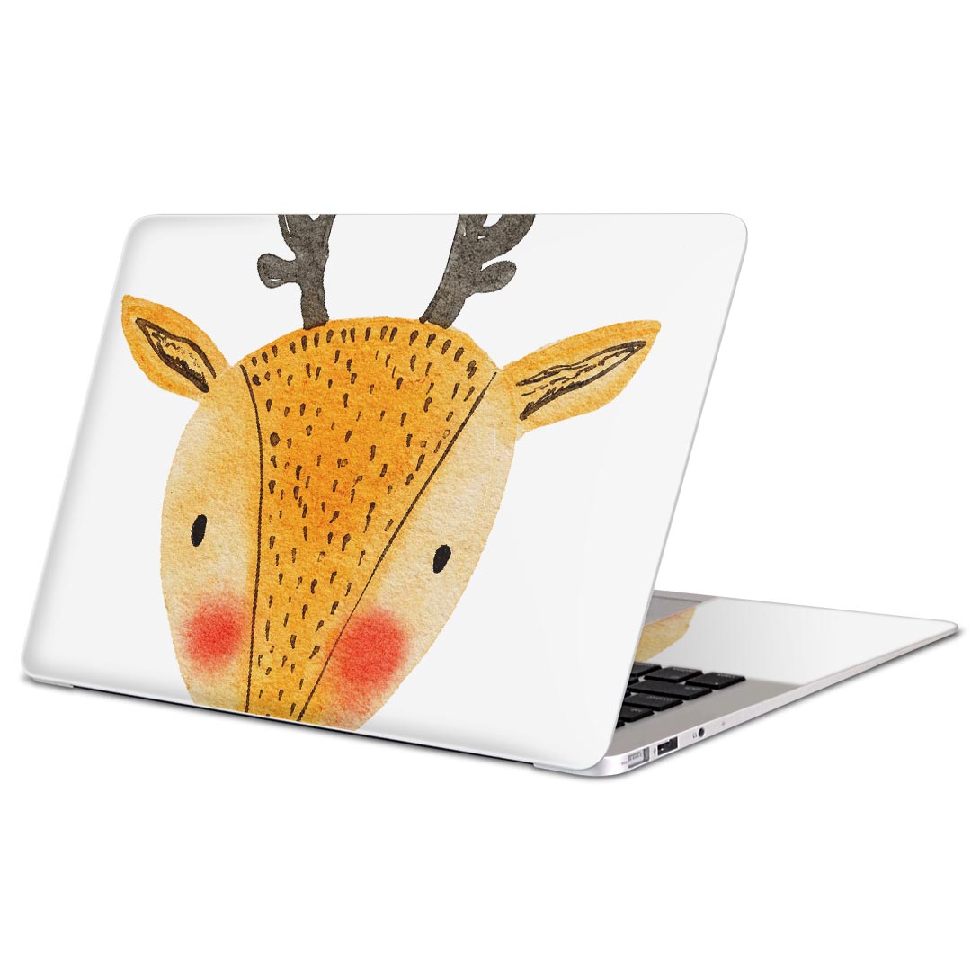 MacBook 用 スキンシール マックブック 13インチ 〜 16インチ MacBook Pro / MacBook Air 各種対応 ノートパソコン カバー ケース フィルム ステッカー アクセサリー 保護 026182 動物　鹿　シか　バンビ画像