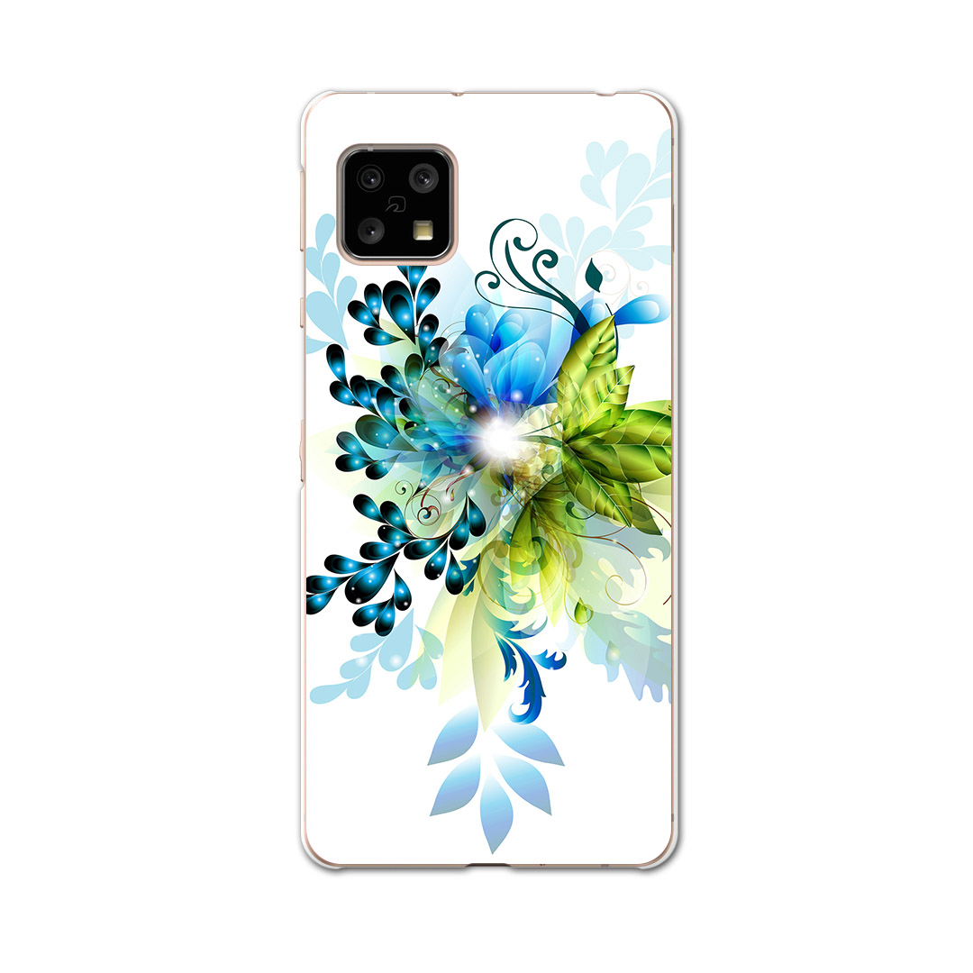 楽天市場 Aquos Sense5g 専用ケース ハードケース Sh 53a Docomo ドコモ Igcase スマホカバー カバー ケース フラワー 青 ブルー 植物 スマコレ