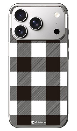 Buffalo check ホワイトiPhone 17 Pro Max (ソフトTPU) SECOND SKIN ケース カバー スマホケース 送料無料 耐衝撃 プリント