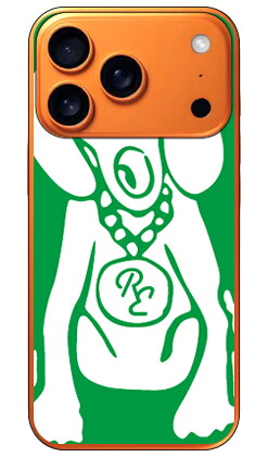 Dog グリーン×ホワイト design by ROTMiPhone 17 Pro (ソフトTPU) SECOND SKIN ケース カバー スマホケース 送料無料