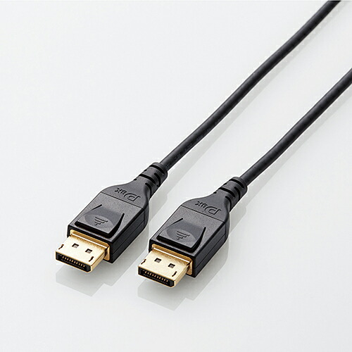 【送料無料】 ELECOM（エレコム） DisplayPort（TM）1.4対応ケーブル CAC-DP1420BKディスプレイケーブル ディスプレイポート 映像信号 音声信号 正規認証 ケーブル 非圧縮デジタルハイビジョン マルチチャンネルデジタル音声 双方向通信 高速伝送 8K4K 高画質