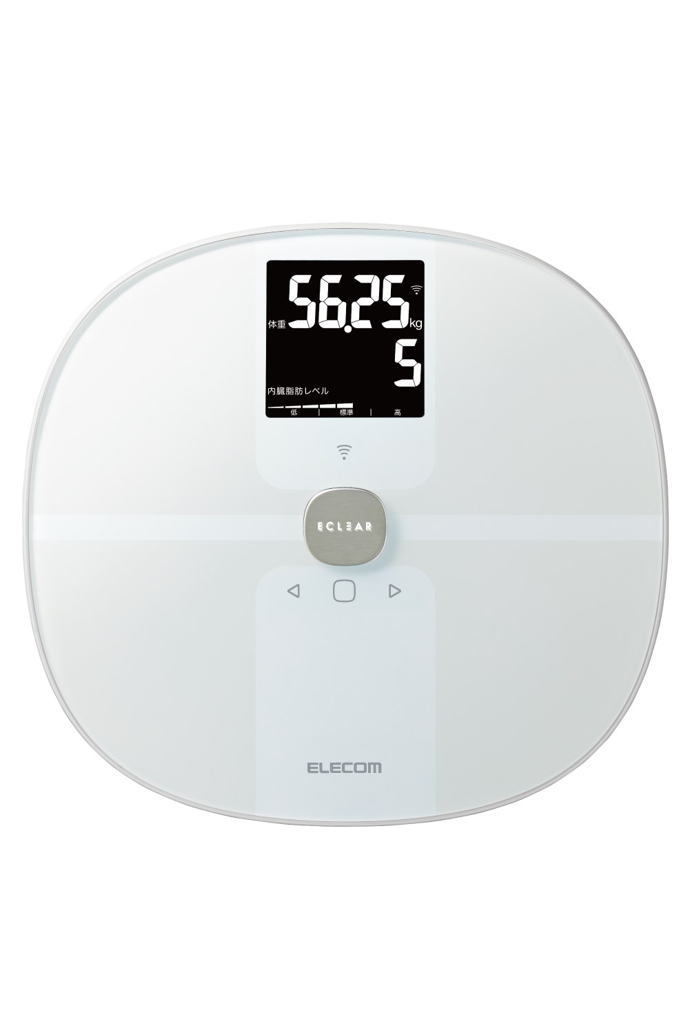 ELECOM(エレコム) 体重計 体組成計 自動認識機能付 MRI測定 50g単位 Wi-Fi スマホ連動 体脂肪率 BMI 内臓脂肪レベル 骨格筋率 骨量 基礎代謝 7項目測定可 ホワイト HCS-WFS03WH|スマホケースやバンド CASE CAMP