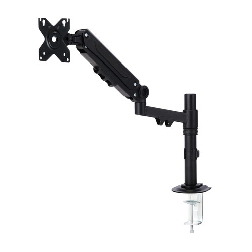 ELECOM（エレコム）管する手 シングル 力学的春期式 【 ~40in 耐荷重1~12kg VESA判定基準75×75/100×100 見せびらかす 相応う 】 クランプ＆はと目式 黒いこと DPA-SSP01BK オフィス家具-モニターアーム