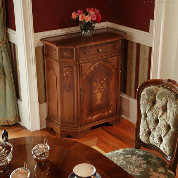 送料無料 イタリア 家具 ヨーロピアン ヴェローナクラシック サイドボード 幅80cm ヨーロッパ家具 クラシック 輸入家具 アンティーク風 イタリア製 ブラウン おしゃれ 高級感 エレガント モダン 木製 天然木 Opinioncubana Com