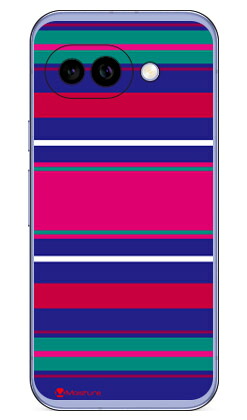 Moisture Stripe ブルーPixel 9a (ソフトTPU) SECOND SKIN ケース カバー スマホケース 送料無料 耐衝撃 プリント