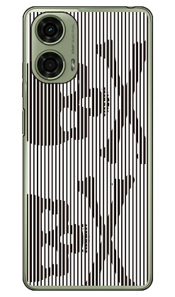 Skull mosaic ホワイト×ブラックmoto g24 XT2423 (ソフトTPU) SECOND SKIN ケース カバー スマホケース 送料無料 耐衝撃 プ