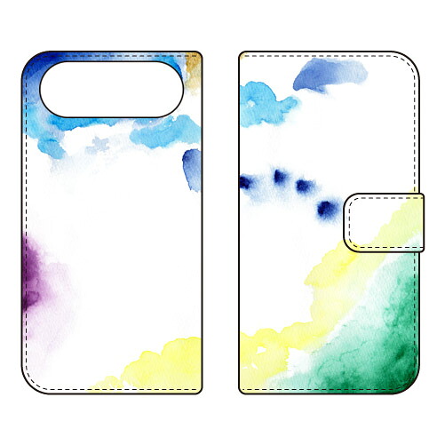 手帳型スマートフォンケース kanoco 「色 いろいろ」 iPhone Air SECOND SKIN ケース カバー スマホケース 送料無料 耐衝撃 プリント 保護 衝撃吸収