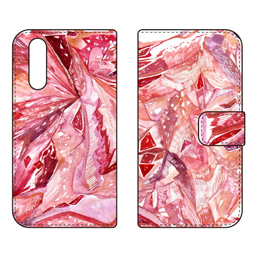 手帳型スマートフォンケース Saqui Hotate 「hibana」 Xperia 10 IV SOG07 SO-52C A202SO XQ-CC44 SECOND SKIN ケース カバー スマホケース 送料無料 耐衝撃 プリント 保護 衝撃吸収