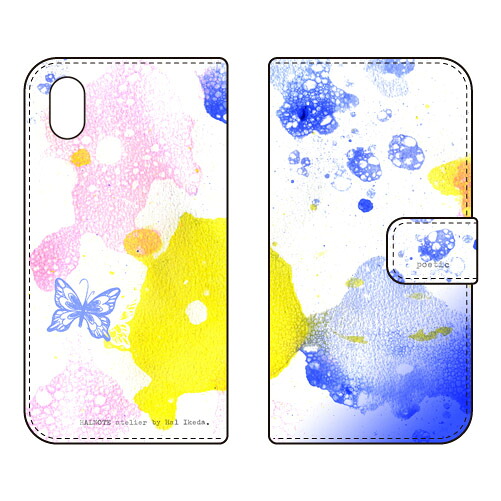 手帳型スマートフォンケース 池田ハル 「Poetic 3」 Xperia Ace III SOG08 SO-53C A203SO SECOND SKIN ケース カバー スマホケース 送料無料 耐衝撃 プリント 保護 衝撃吸収