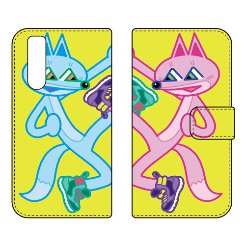 手帳型スマートフォンケース ICHASU 「X-FOX」 Xperia 10 V SOG11 SO-52D A302SO XQ-DC44 SECOND SKIN ケース カバー スマホケース 送料無料 耐衝撃 プリント 保護 衝撃吸収
