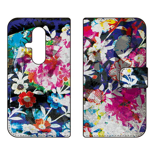手帳型スマートフォンケース 藤本正平 「When You Wish Upon A Star」 らくらくスマートフォン F-53E SECOND SKIN ケース カバー スマホケース 送料無料 耐衝撃 プリント 保護 衝撃吸収