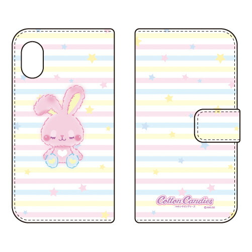【楽天市場】コットンキャンディーズシリーズ 手帳型スマートフォンケース キャンディ Rakuten Mini C330 楽天モバイル c330