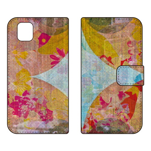 手帳型スマートフォンケース 藤本正平 「Don't Look Back」 かんたんスマホ3 A205KC SECOND SKIN ケース カバー スマホケース 送料無料 耐衝撃 プリント 保護 衝撃吸収