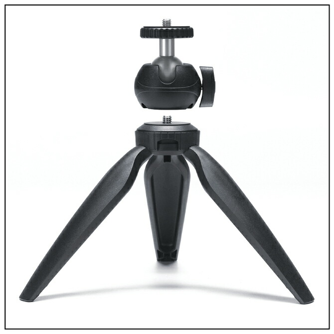 楽天市場 送料無料 1574 Black Tripod ブラック トライポッド 1 4ネジ穴 360度回転 雲台付き Tripod トライポッド コンパクト 折りたたみ デジカメ アクションカメラ スマートフォン スマホ 三脚スタンド 卓上コンパクト