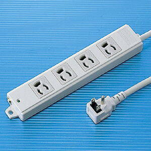 SANWA SUPPLY（サンワサプライ） 工事物件タップ（4個口・1m） TAP-KE4L-1