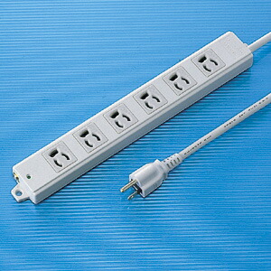 【送料無料】 SANWA SUPPLY（サンワサプライ） 工事物件タップ（6個口・3m） TAP-KE6-3