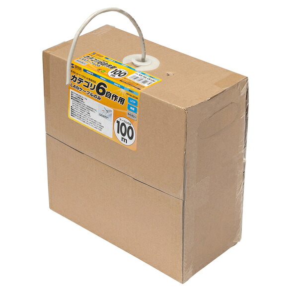 【送料無料】 SANWA SUPPLY（サンワサプライ） カテゴリ6UTP単線ケーブルのみ KB-T6L-CB100N