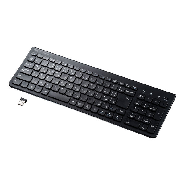 1412円 お得なキャンペーンを実施中 SANWA SUPPLY サンワサプライ ワイヤレススリムキーボード SKB-WL31BK
