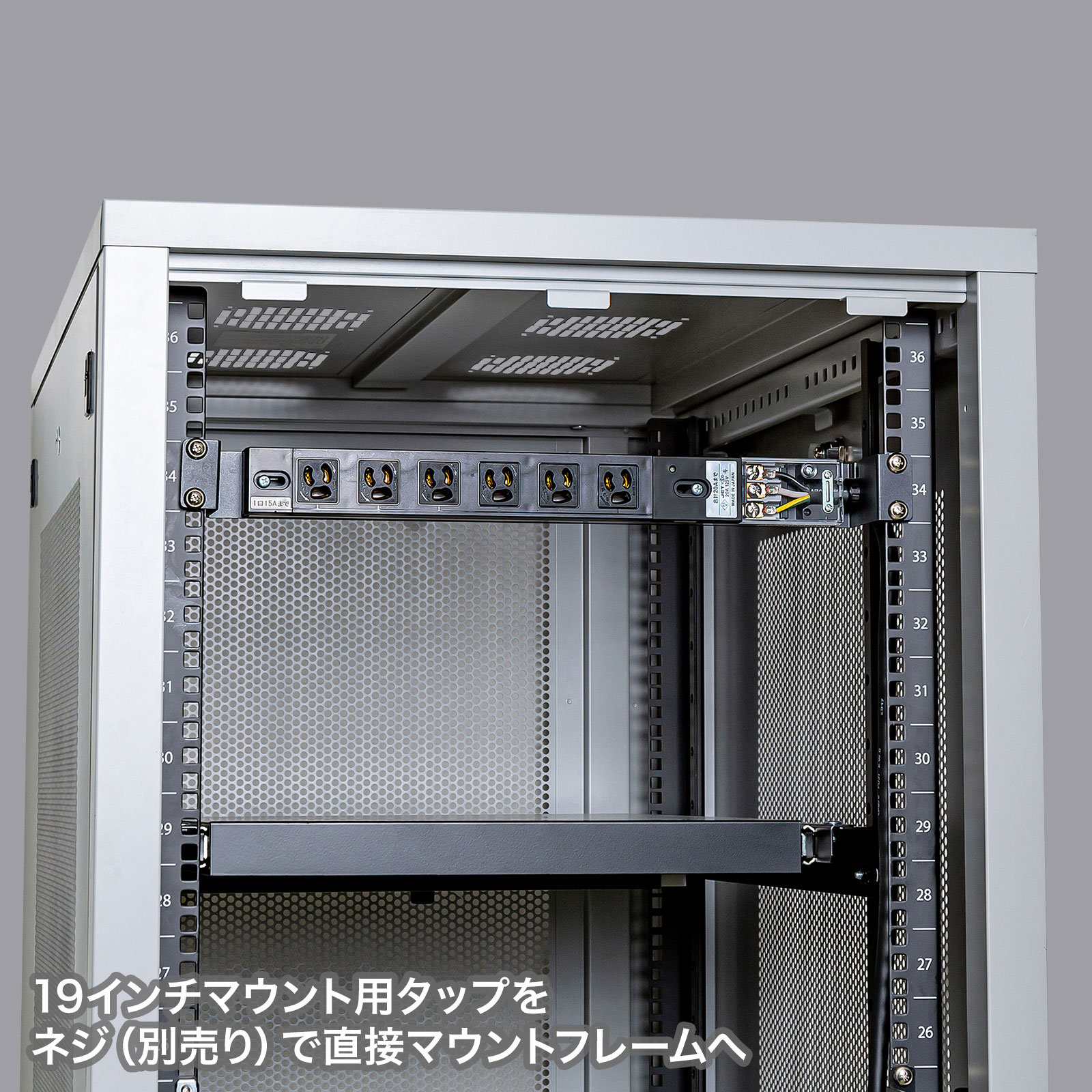 サンワサプライ TAP-SV22020C19 19インチサーバーラック用コンセント