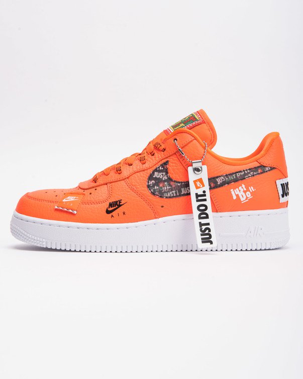 Men's men store limited NIKE AIR FORCE 1 07 PRM JUST DO IT TOTAL ORANGETOTAL ORANGE BLACK AR7719 800 Nike air force 1 07 premium JUST DO IT orange Nike Air Force 1 ‘07 PRM JDI