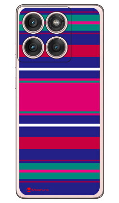 Moisture Stripe ブルーmotorola edge 60 pro / 60s pro (ソフトTPU) SECOND SKIN ケース カバー スマホケース 送料無料 耐衝撃 プリント