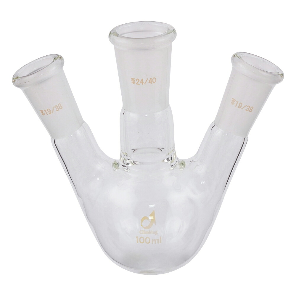 共通摺合三つ口フラスコ　100mL